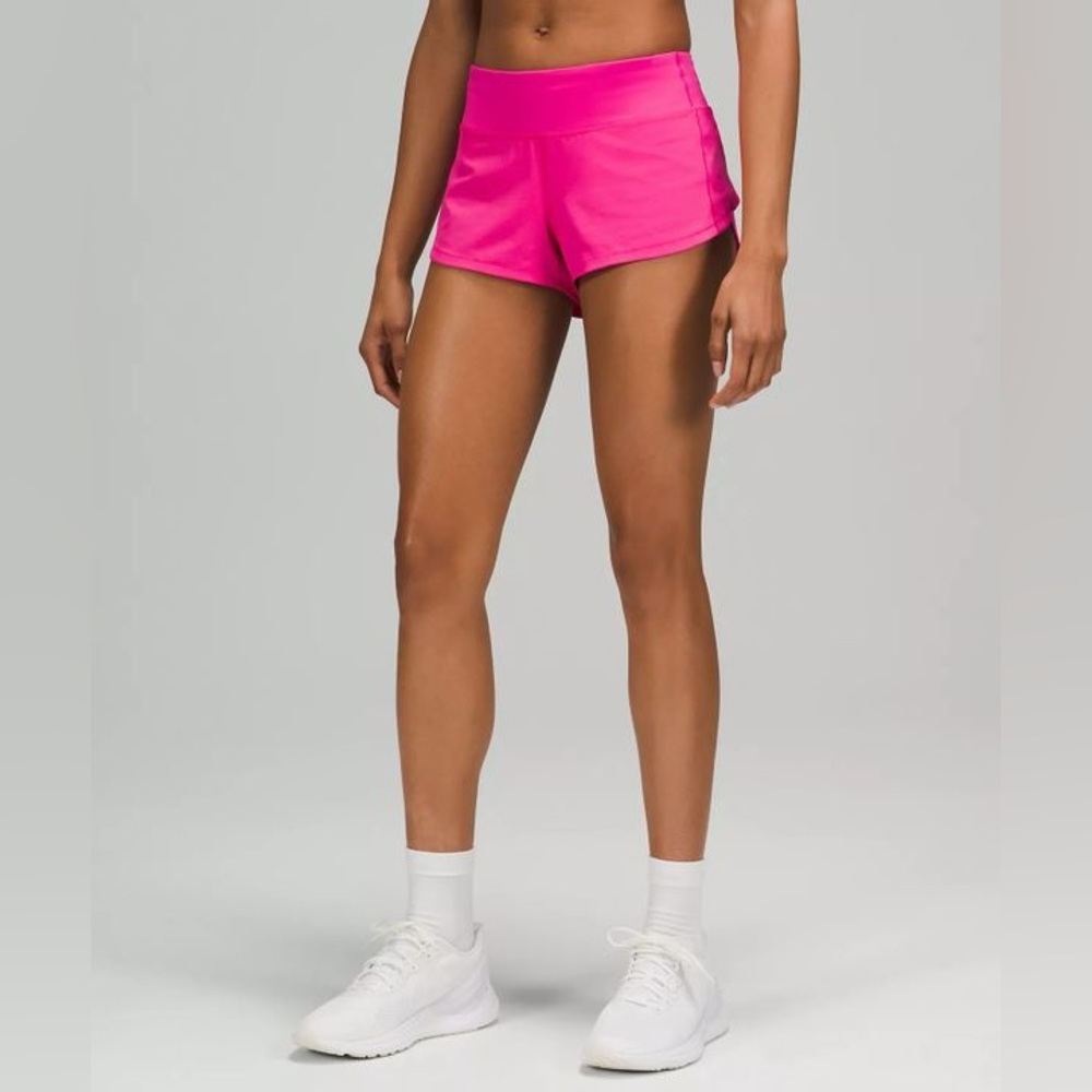 Lululemon Speed Up Low Rise Sonic Pink 2.5” Shorts